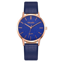 Montre à quartz pour femme avec bracelet en cuir, boîtier en alliage, éco-responsable, vente flash AliExpress, produit phare du commerce transfrontalier