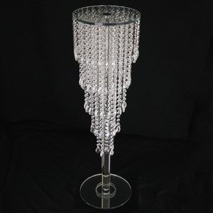Wedding Centerpiece <strong>Crystal</strong> Garlands Table Flower <strong>Stand</strong> MH-Z0130 - Product Image 4
