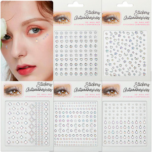 Gotas <span class=keywords><strong>de</strong></span> agua <span class=keywords><strong>de</strong></span> diamantes <span class=keywords><strong>de</strong></span> imitación DIY sombra <span class=keywords><strong>de</strong></span> ojos pegatina temporal cristal uñas cuerpo concierto maquillaje Hada lágrima diseño - Product Image 5