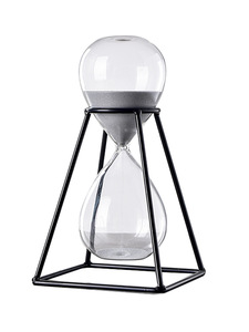 Bán buôn thủ công quà tặng lớn Antique kim loại khung vàng đồng hồ cát 10 phút cát hẹn giờ đồng hồ cát - Product Image 2