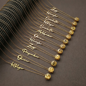Collar SongYi <span class=keywords><strong>con</strong></span> Incrustaciones de Piedras Preciosas de los 12 Signos del Zodiaco, Chapado <span class=keywords><strong>en</strong></span> Oro de 18K, Joyería Astrológica, Regalo de Cumpleaños Personalizado - Product Image 4
