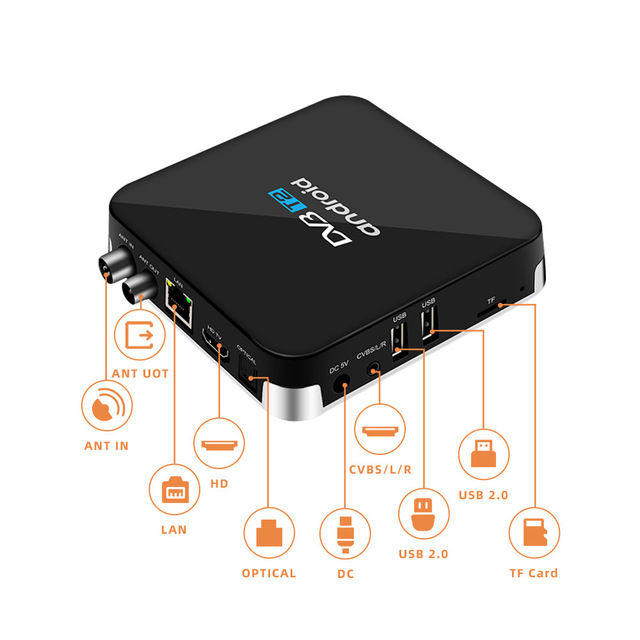 2GB 16GB Android 9 Box Hybrid TV Set Top Box with 4K Resolution
