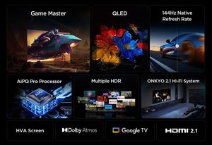 65 इंच स्मार्ट एलईडी टीवी 4K uhd HdTV होटल टीवी फ्रेमलेस पिक्सेल ओम - Product Image 5