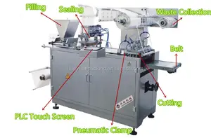 Jbk-260 Automatische Natte Doekjes Tissue Verpakkingsmachine 4 Zijafdichting Maken Machine Papier Vouwen Spoelbaar Handreinigingsweefsel