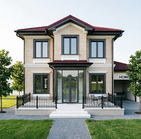 Économique et Pratique. Maison de ville à 2-3 étages facile à construire, 5, 6 ou 7 chambres, personnalisable pour villa à structure en acier