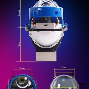 SANVI Factory Price L90 3 Inch Bi LED Laser Projector Lens Headlight 52w 6000k 4300k Super Bright Bi Led Lens Lamps - Product Image 4