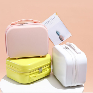 <span class=keywords><strong>Valise</strong></span> de maquillage 14 pouces en ABS étanche 11L, coque rigide légère, portable, pour femmes et filles, directement de l'usine - Product Image 1