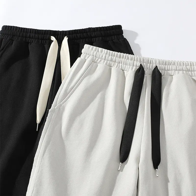 Groothandel Blank Franse Terry Hoge Kwaliteit 100% Katoen Casual Shorts Zomer Kleding Shorts Voor Mannen Custom