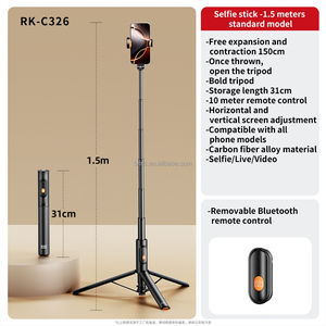Soporte de trípode portátil de alta calidad para teléfono inalámbrico Bluetooth remoto de mano teléfono móvil <span class=keywords><strong>seguimiento</strong></span> Selfie Stick - Product Image 4