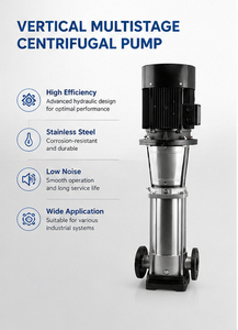 Pompe centrifuge haute performance en acier inoxydable pour l'alimentation en eau industrielle, le transfert de produits chimiques et l'irrigation - Product Image 2