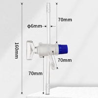 Tête de distillation Tiandi Lab à 75 degrés, adaptateur de distillation en verre avec raccords standard 24/40