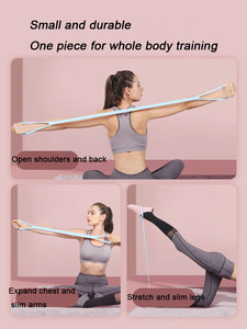 Hình 8 tập thể dục ban nhạc đàn hồi với tay cầm cánh tay trở lại đào tạo Dây đàn hồi cho vật lý trị liệu Yoga Pilates kéo dài - Product Image 5