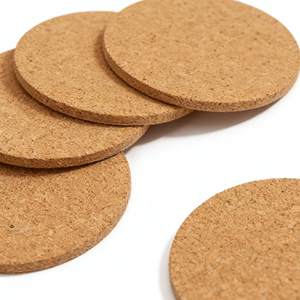 Sampel Gratis Grosir Pabrik Tatakan Gelas Kayu Gabus Berkualitas Tinggi Tatakan Gelas Gabus Alami - Product Image 2