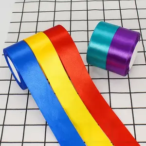 Wholesale Ribbon Mix 196 Colors 1.5 Inch 4 Cm Satin Ribbon For Fruit Packing
