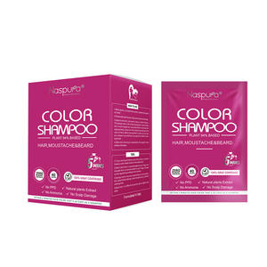 Shampoo Colorante per Capelli, Baffi e Barba, Senza PPD e Ammoniaca, Copertura 100% dei Capelli Grigi, <span class=keywords><strong>Colore</strong></span> Marrone Scuro Naturale, Tintura Rapida - Product Image 5