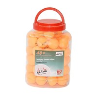 Balles de tennis de table ABS 40+ 1 étoile 3 étoiles pour compétition et entraînement, lot de 60 balles en seau, jaunes et blanches, durables, pour l'exportation