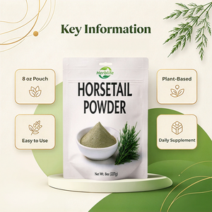 Poudre de Prêle Séché Pur OEM 227g (8oz) en Sachet, Végétalien Sans OGM Qualité Alimentaire, Pour Smoothies et Céréales - Product Image 3