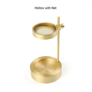 MAXERY真ちゅう製エッセンシャルオイルバーナーゴールドフレグランスオイルディフューザーインセンスレジンバーナーチャコールバーナー、調整可能なボウル付き - Product Image 5