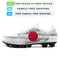 Chaussures de football en gros pour équipes OEM ODM Impression à la demande Logo personnalisé Nom personnalisé Crampons d'entraînement SC02-26025043-3