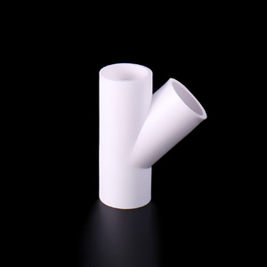 Raccord en T incliné en PVC pour alimentation en eau, 20-160 mm, en plastique épaissi, résistant à haute pression, durable - Product Image 3