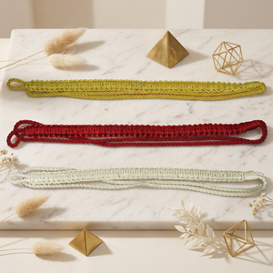 <b>Braided</b> Whistle <b>Cord</b> Manufacturers of Uniform Viscose Shoulder <b>Cord</b> Silk Cotton Polyester Metallic Material with / Without Hook - Product Image 1