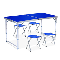 Ensemble de table et chaises pliantes, en aluminium, pliable, pour l'extérieur, pique-nique bbq camping, prix d'usine