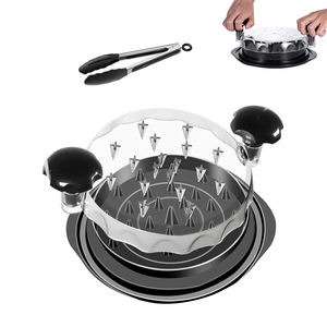 เครื่องบดเนื้อพลาสติกขนาด 10 นิ้ว แบบหมุน รุ่น Twist Garnet Magic Tool พร้อมด้ามจับกันลื่น สำหรับบด<span class=keywords><strong>ไก่</strong></span> - Product Image 1