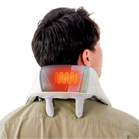 Máquina de Masaje Eléctrica Mini Personalizada Darius para Cuello y Hombros con 4 Cabezales, Función de Calor y Música, Conector Tipo-C