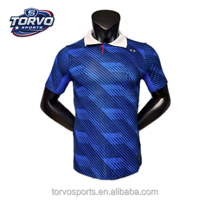 Maillot de football de l'équipe nationale européenne, style Championnat du Monde, maillot de football de style français, version domicile et extérieur pour supporters/joueurs. - Product Image 1