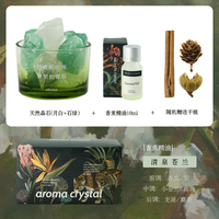 Coffret Cadeau Luxe Pierres d'Aromathérapie en Cristal – Diffuseur d'Huiles Essentielles Naturelles pour la Maison, Écologique et Sûr, Haute Qualité, Parfum de Bougie