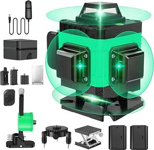 Green 360 Self Leveling Rotary <strong>Laser</strong> Level 4D 16 Lines Horizontal&amp;Vertical Cross Line <strong>Laser</strong> Surveying <strong>Measuring</strong> <strong>Tools</strong> - Product Image 2