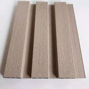 Panneau mural acoustique 3D Décoration en bois PVC Conception ignifuge Revêtement <span class=keywords><strong>de</strong></span> <span class=keywords><strong>salle</strong></span> <span class=keywords><strong>de</strong></span> <span class=keywords><strong>bain</strong></span> intérieur Insonorisé WPC Plastique Emboîtement - Product Image 3