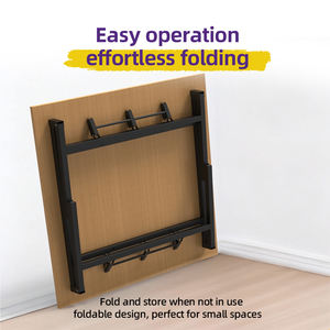 Tavolo Pieghevole Resistente con Telaio in Metallo, Scrivania Portatile per Giardino, <span class=keywords><strong>Picnic</strong></span>, Campeggio, Barbecue all'Aperto, Patio, Hotel, Riunioni - Product Image 4