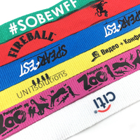 Lanière personnalisée par sublimation, porte-clés en polyester imprimé sur mesure avec mousqueton pour événements scolaires