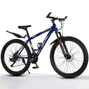 26 Inch Mountain Bike, 24 Speed Dual Disc Brake <strong>MTB</strong> with Suspension Fork, Steel Frame Bicycle for Men Women <strong>Commuter</strong> &amp; Off-Road - Product Image 2