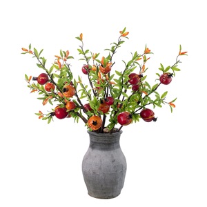 CallaFloral Branche artificielle de grenade en mousse orange pour décoration intérieure, branche unique MW25588 - Product Image 5