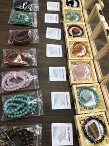 Wholesale Natural <b>Crystal</b> Raw Stone <b>Crystal</b> Bracelet Kt for Healing Gift Box - Product Image 2