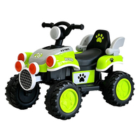 Vente en gros de quad électrique pour enfants en plastique 6V, voiture à batterie avec grandes roues, pédale et lumières LED pour ORBIC TOY