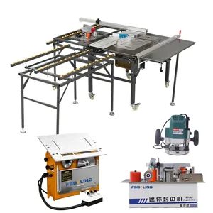 FsBoling Manufacturing Furniture Display Rack Edge Cutting Slotting All In One Woodworking Saw Table