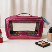 Sac de rangement portable en PVC transparent pliable, étanche, écologique, durable et moderne de style américain avec fermeture éclair ZhongyixinLuxury