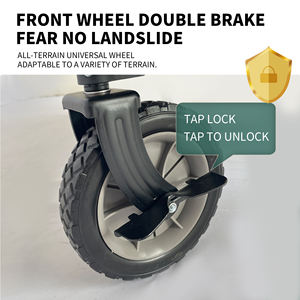 Vagoneta Plegable Industrial OEM, Ligera, Utilitaria, con Mango Ajustable, Ruedas Grandes y Resistentes, para Viajes al Aire Libre, Playa, Jardín, Camping - Product Image 5