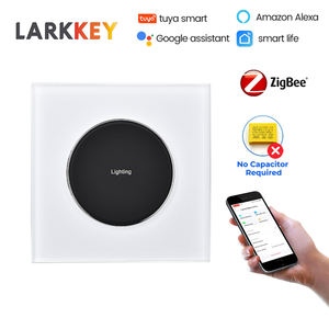 Interrupteur intelligent Zigbee Tuya 86 Larkkey au design unique, 1 gang, avec petit panneau arrière - Product Image 1