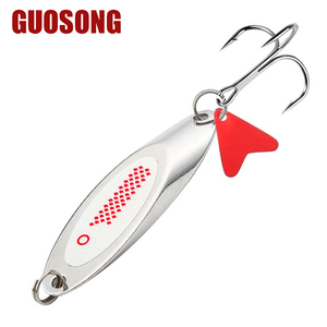 ใหม่7ก.-100ก. ช้อนโลหะเงินประดับเลื่อมตัดยาวสำหรับเบ็ดตก<span class=keywords><strong>ปลา</strong></span>ในแม่น้ำและทะเลสาบ - Product Image 3