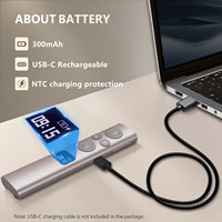 Produit Tendance 2026 – Loupe de Présentation Sans Fil à Laser Vert/Rouge à Large Compatibilité avec Batterie au Lithium 300 mAh