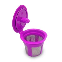Pack I CAFILAS Adaptateur de dosettes de café réutilisables en acier inoxydable, filtres à expresso en maille pour machines à café Keurig Piccolo, sans BPA