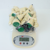 Vente directe en usine, 9.7cm, matériau ABS, style zèbre, ensemble de 34 pièces d'échecs triples pondérées