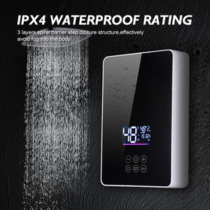 Электрический проточный водонагреватель 3.5кВт 4.5кВт 5.5кВт 220В/240В с быстрым нагревом и интеллектуальным управлением, энергосберегающий - Product Image 2