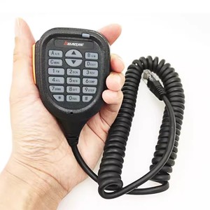 Control de teclado de micrófono Baojie BJ-218/BJ-318 con cable en espiral PTT para radio de vehículo Zastone Z218/Z318 - Product Image 1