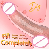 23,4 cm Dual-Density Weicher Silikon-Dildo Realistische Lebensechte Hoden Saugnapf-Basis Wasserdicht G-Punkt Anal Freihändiges Spielzeug für Frauen Männer