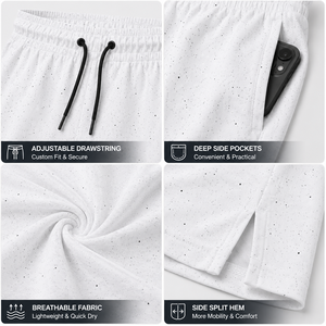 <b>Short</b> De Sport Homme Lightweight Quick Dry 4 Way Stretch Running Gym Training <b>Shorts</b> <b>Zip</b> <b>Pockets</b> Custom Logo Activewear - Product Image 3